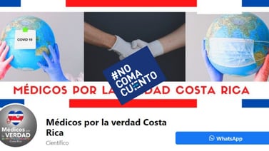 #NoComaCuento: Grupo autodenominado ‘Médicos por la Verdad Costa Rica’ difunde falsedades sobre la covid-19 en Facebook