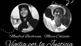 Jóvenes exigirán justicia a las autoridades por los asesinatos de Marco Calzada y Manfred Barberena