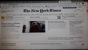 ‘The New York Times’ captó más de dos millones de suscripciones en el 2020