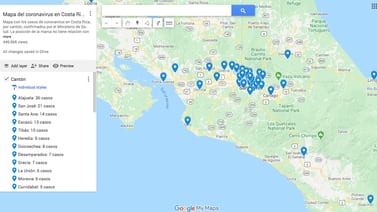 Mapa del coronavirus en Costa Rica: datos del Ministerio de Salud actualizados