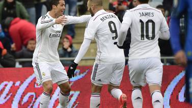 El Real Madrid de Keylor Navas venció al Getafe con doblete de Cristiano Ronaldo
