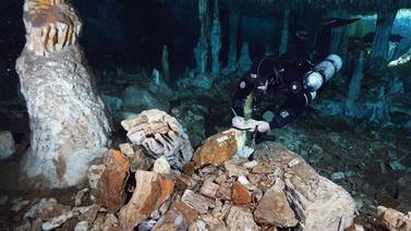 Halladas minas de ocre de hace 12.000 años en cuevas subacuáticas de México