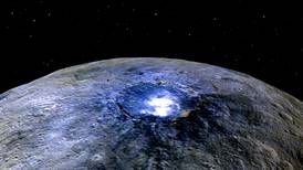 Detectan la formación de nubes en un cráter del planeta Ceres