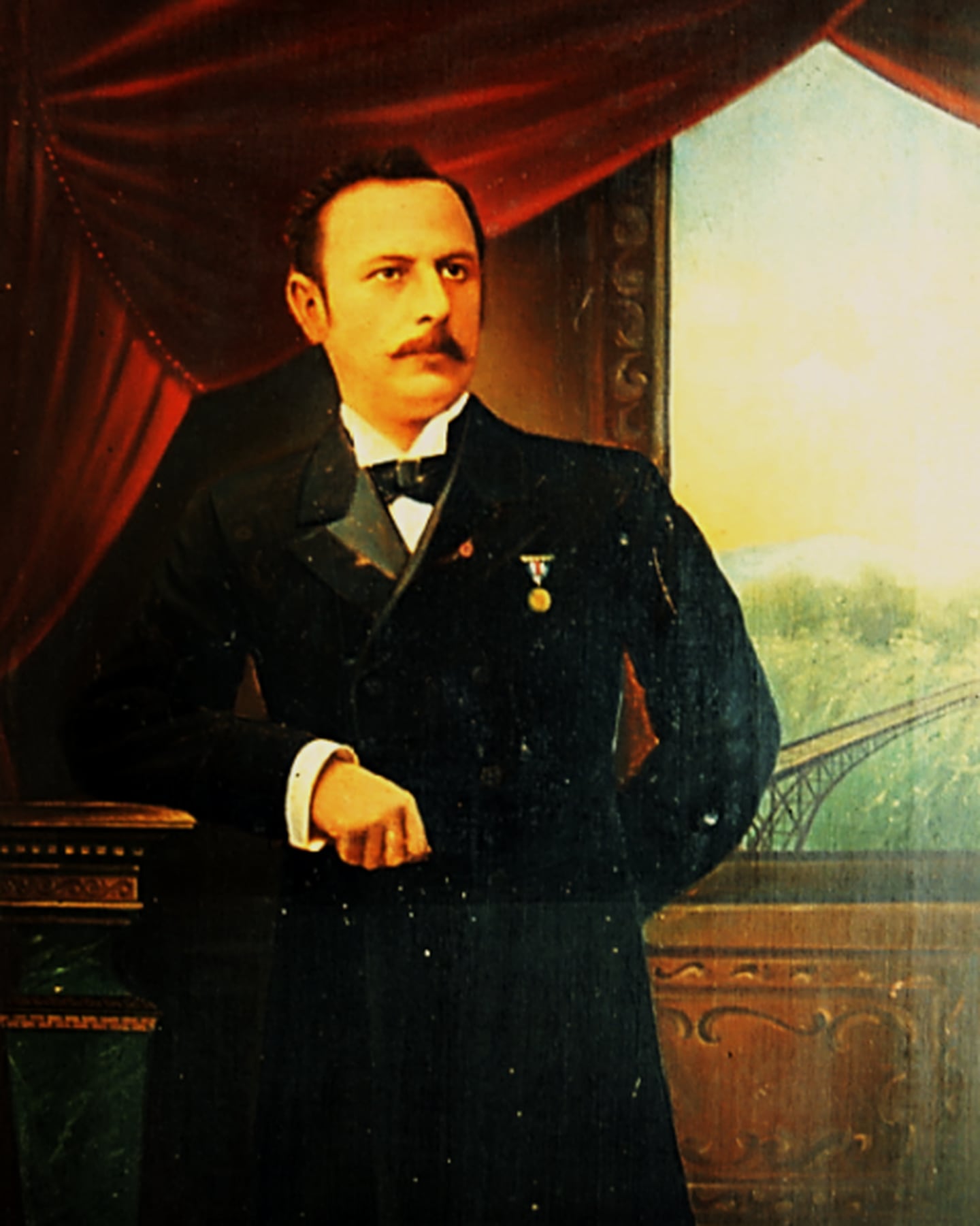 Juan Cumplido. Retrato de Rafael Yglesias Castro. Ca. 1897. Óleo sobre tela.
