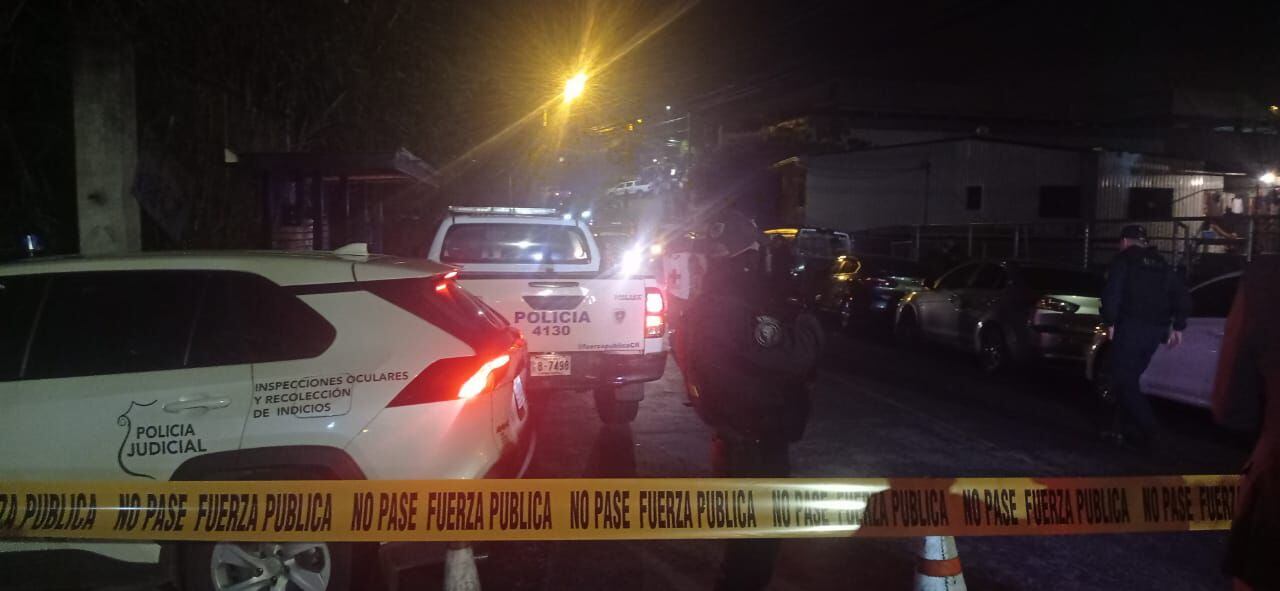 El ataque contra los agentes del OIJ ocurrió el pasado miércoles en Tirrases, Curridabat, cerca del supermercado Pamela.