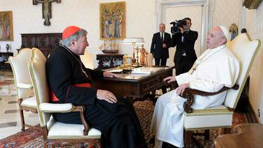 Papa recibe a cardenal australiano George Pell, absuelto por pederastia