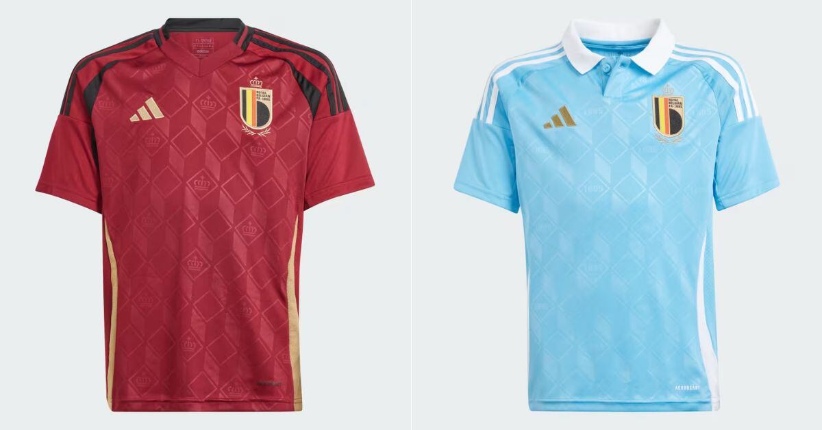 Nueva camiseta Adidas de local y visitante de Bélgica, para la temporada 2024-2025.