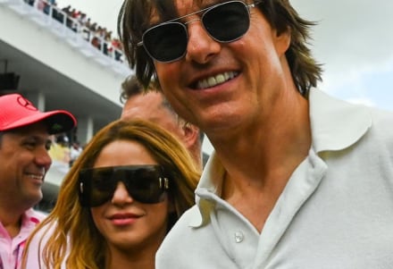 La cantante y el actor se encontraron mientras se llevaba a cabo en el Gran Premio de la Fórmula 1 de Miami. (El Universal)