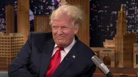 La rubia cabellera de Donald Trump fue la protagonista en programa de Jimmy Fallon