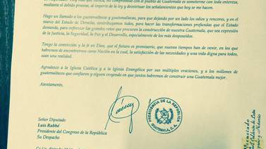 Presidente Otto Pérez Molina dice que se presentará ante un juez