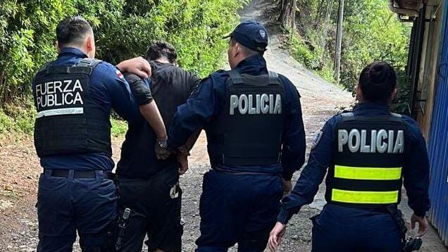 En Salitrillos de Aserrí la Policía capturó en 11 de junio al segundo sospechoso de otro asesinato en Aserrí Foto: MSP