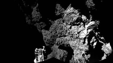 Módulo Philae  toma un descanso sobre cometa