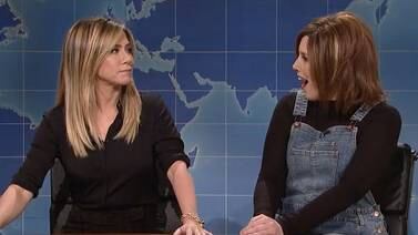 Jennifer Aniston visitó 'SNL' para 'criticar' la imitación de su personaje de 'Friends', Rachel 