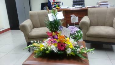 Diputada Carmen Muñoz recibe flores como apoyo ante gestión de Justo Orozco