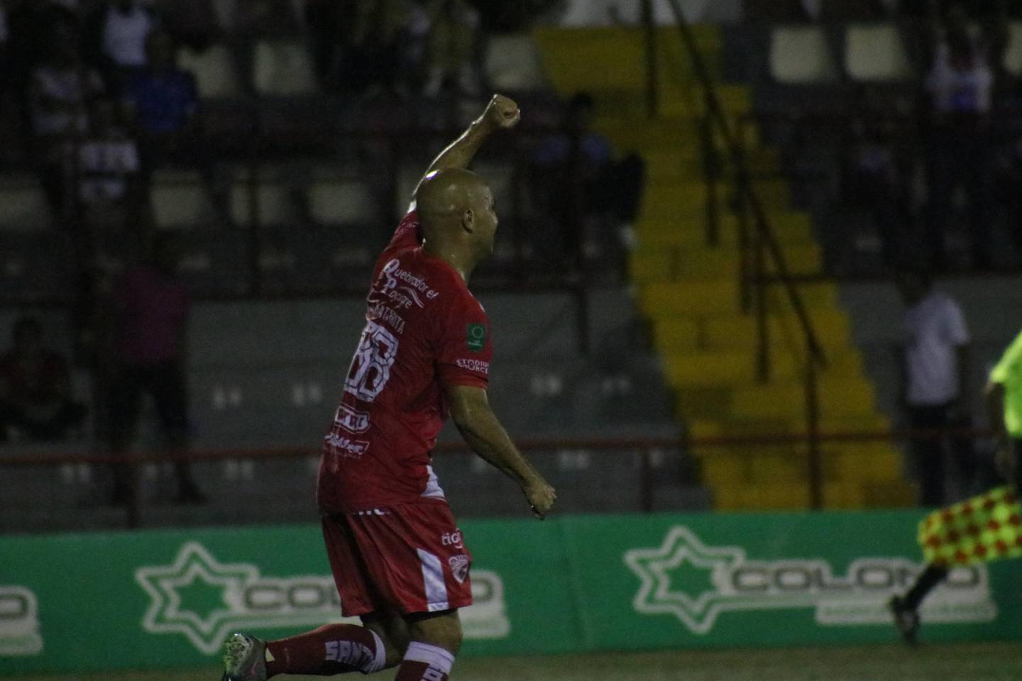 Starling Vega Matarrita anotó el primer gol del Santos de Guápiles. Foto: Santos