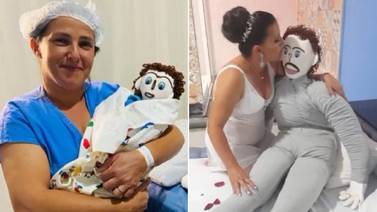 Mujer se casa con un muñeco de trapo y ahora ‘tienen un hijo’ en Brasil