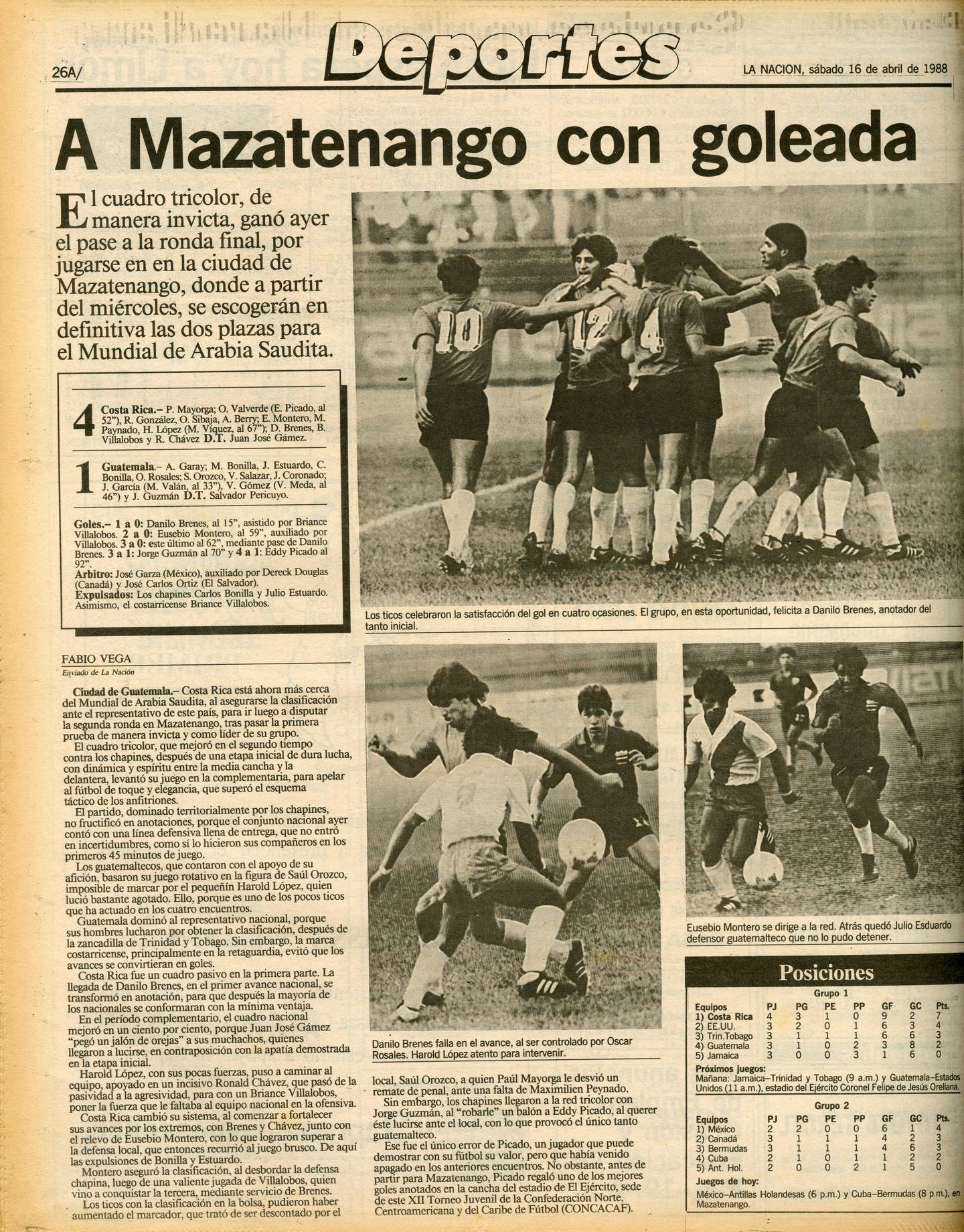 La Selección Sub-20 de Costa Rica avanzó a la segunda fase del Premundial con una goleada sobre Guatemala.