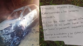 ‘Esto va para los que andan extorsionando y raptando niños’: presuntos responsables de triple homicidio en Jacó dejan mensaje