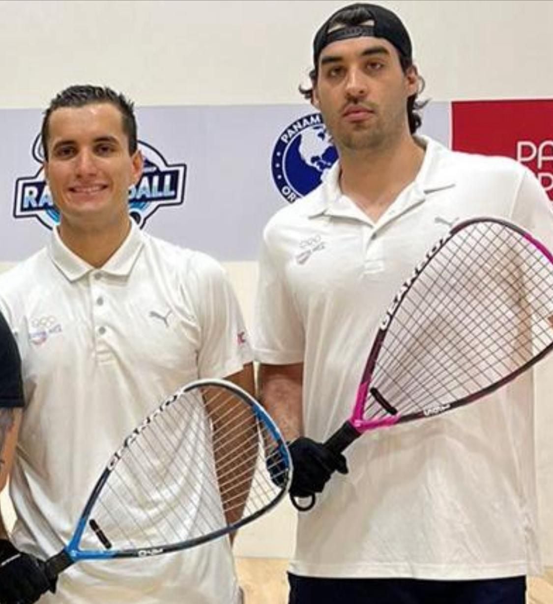 Andrés Acuña y Gabriel García se coronaron este jueves campeones panamericanos de ráquetbol en la modalidad de dobles masculinos, en Guatemala.Cortesía.