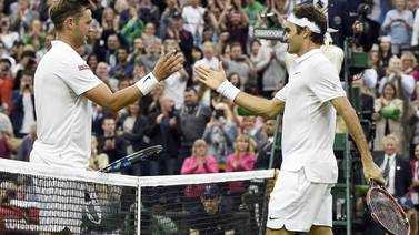 Roger Federer le dio una 'clase' de tenis a Marcus Willis