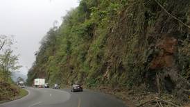 Condiciones lluviosas obligaron a cerrar la ruta San José– Limón este domingo por la mañana