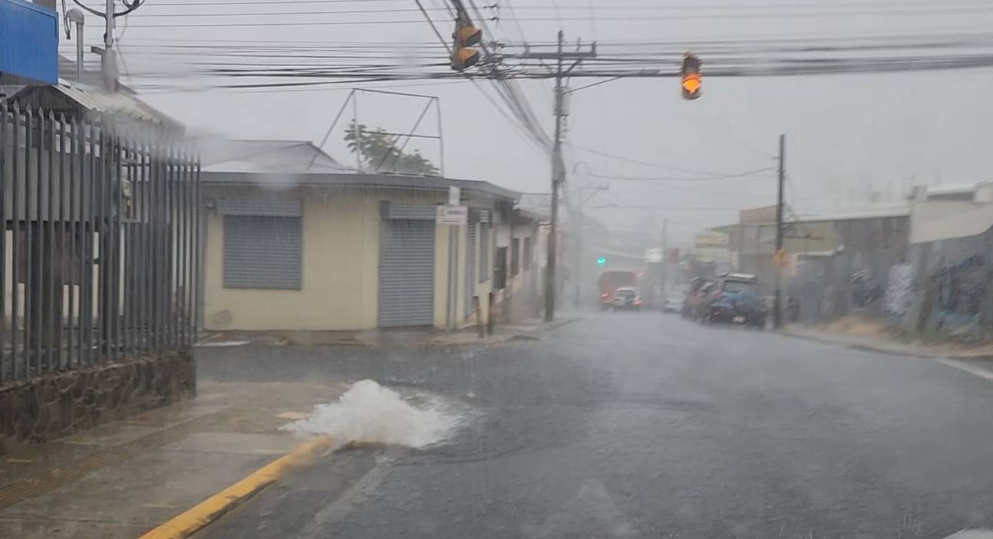 Intensas lluvias en Alajuela