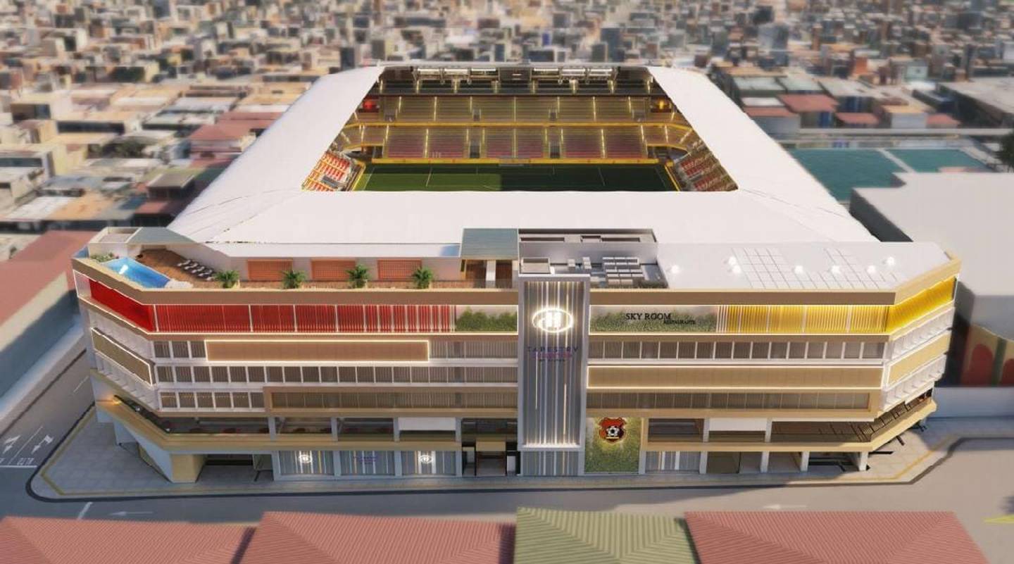 Nuevo Estadio Eladio Rosabal Cordero
Capacidad para 16 aficionados
Contará con hotel de 121 habitaciones
7 de diciembre del 2023
Cortesía: Herediano