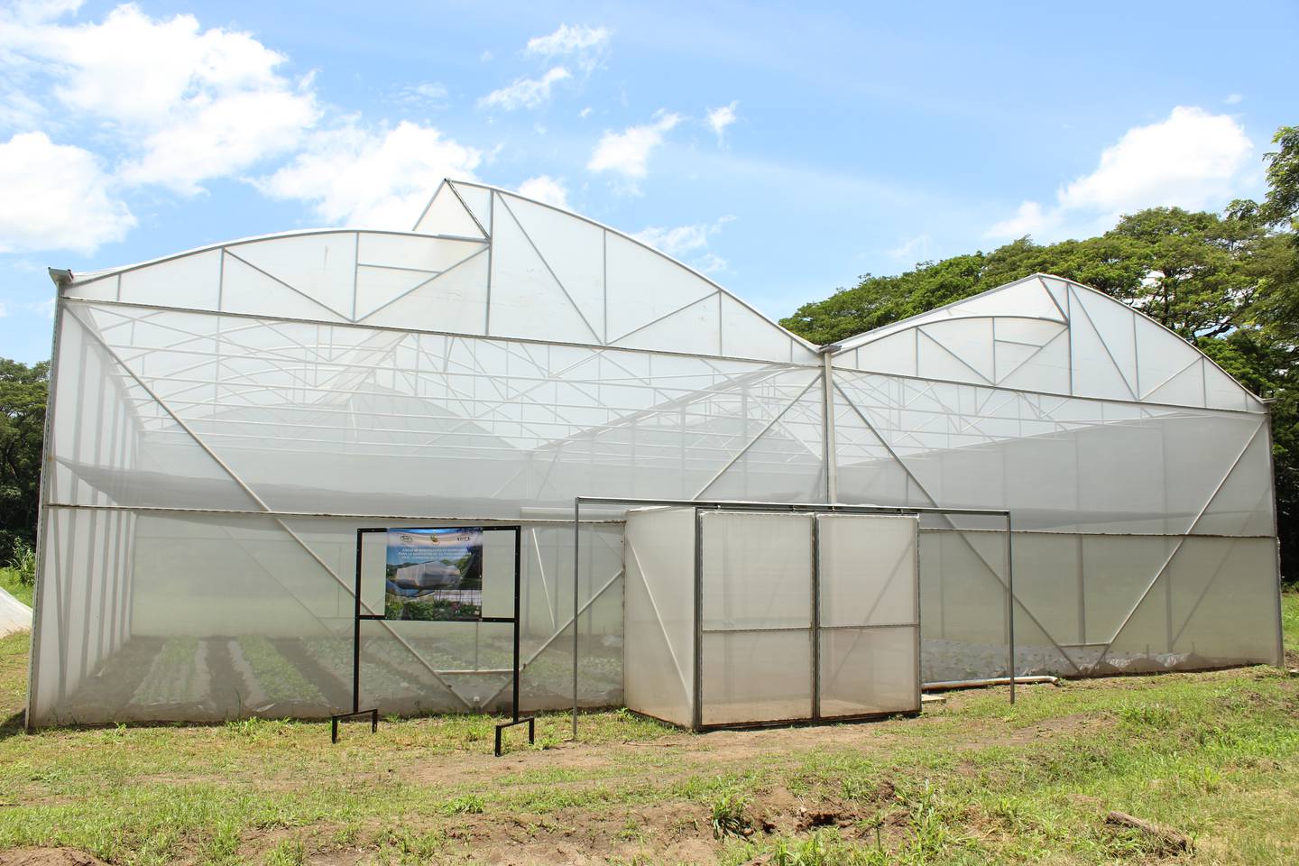 La Casa Experimental Enrique Jiménez Núñez, en Cañas Guanacaste, tiene un invernadero; un método de cultivo protegido.