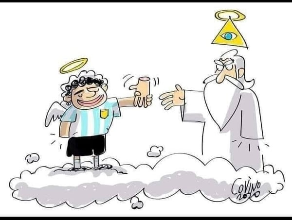 Palabra de Maradona: 'Fue la mano de Dios' su frase inmortal - La Nación