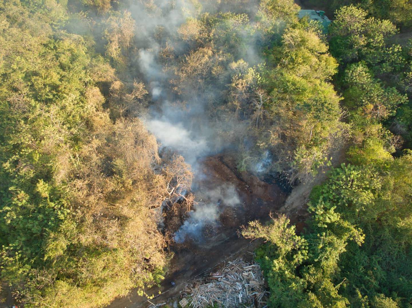 Las quemas en vegetación han generado en lo que va de este año 627 incendios. Ante la sequía que genera el Fenómeno de El Niño, los bomberos piden extremar cuidados. Foto: Cortesía Bomberos.