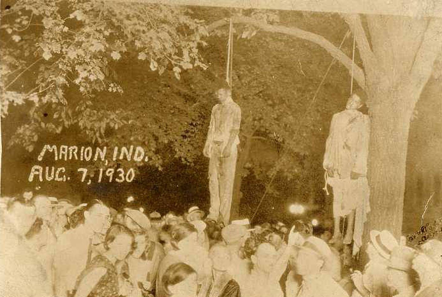 El linchamiento de dos afroamericanos en Marion, Indiana, el 7 de agosto de 1930.