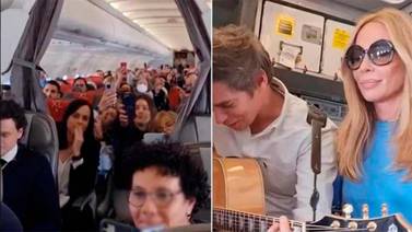 La sorpresa que dieron Marta Sánchez y Carlos Baute a pasajeros en pleno vuelo