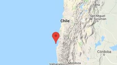 Temblor de magnitud 6,7 sacude zona centro-norte de Chile