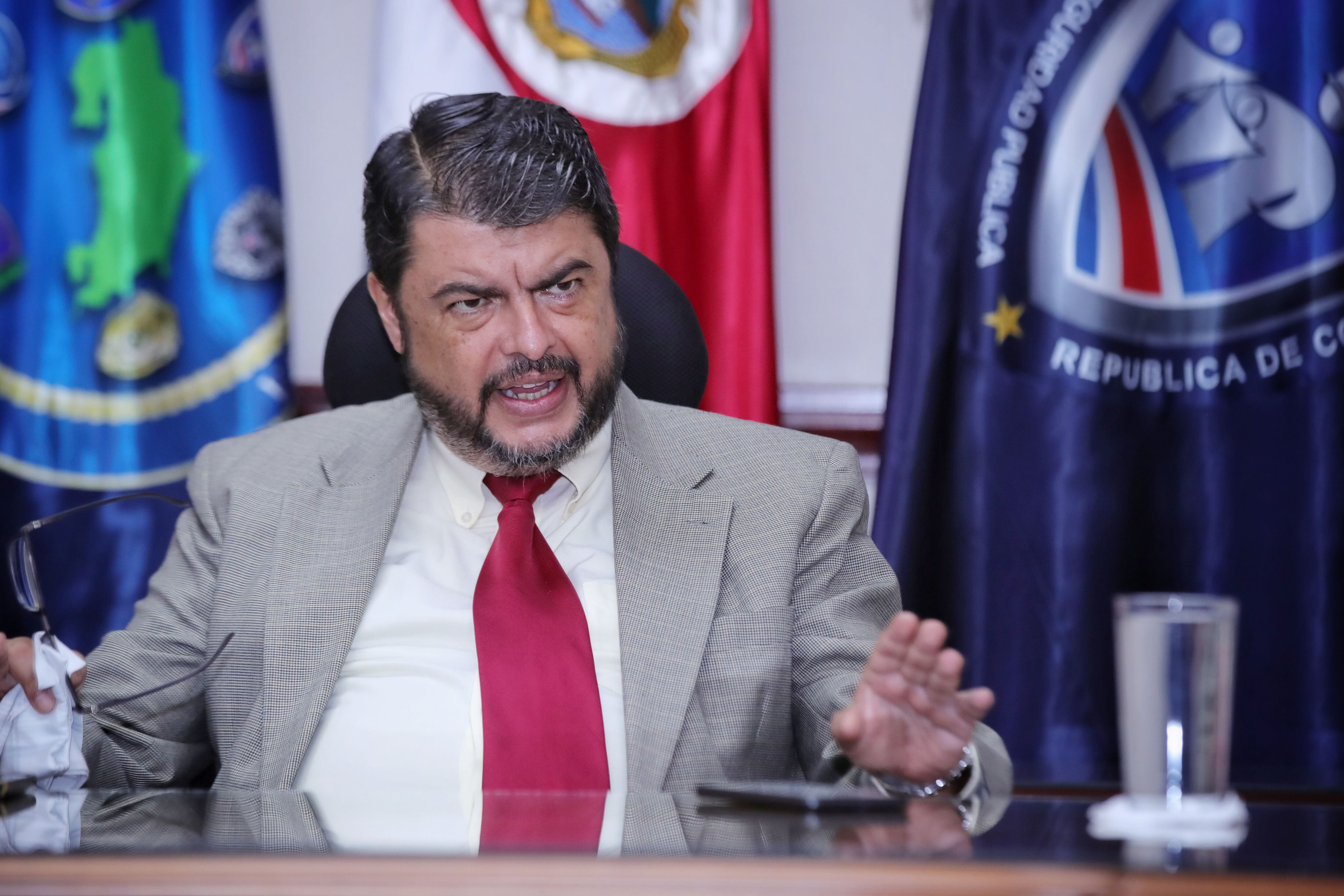 Mario Zamora tomó el mando del Ministerio de Seguridad tras la salida de Jorge Torres, el 10 de mayo. Foto: John Durán.