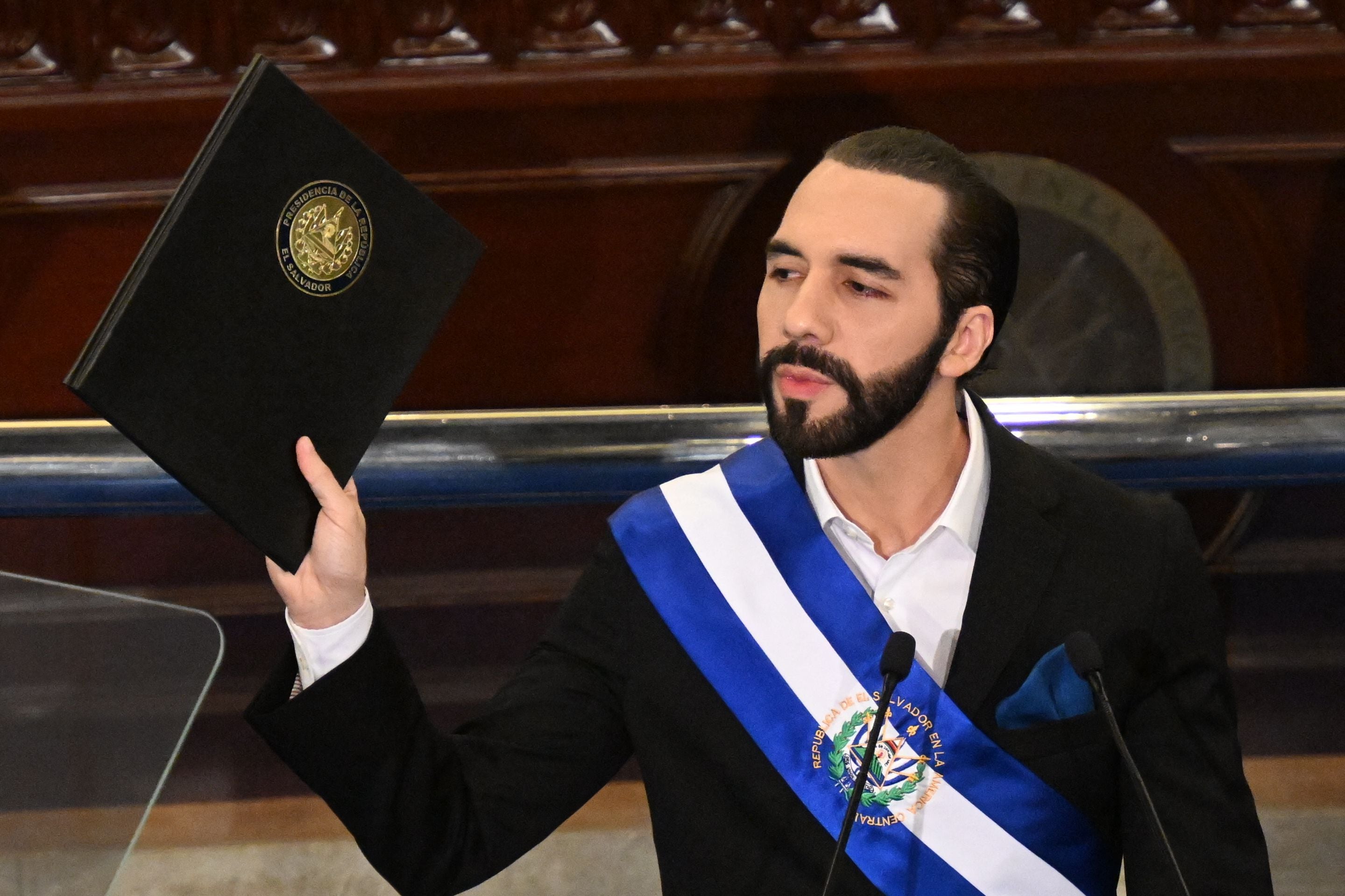 Nayib Bukele, el presidente de El Salvador, buscará la reelección el próximo año. 