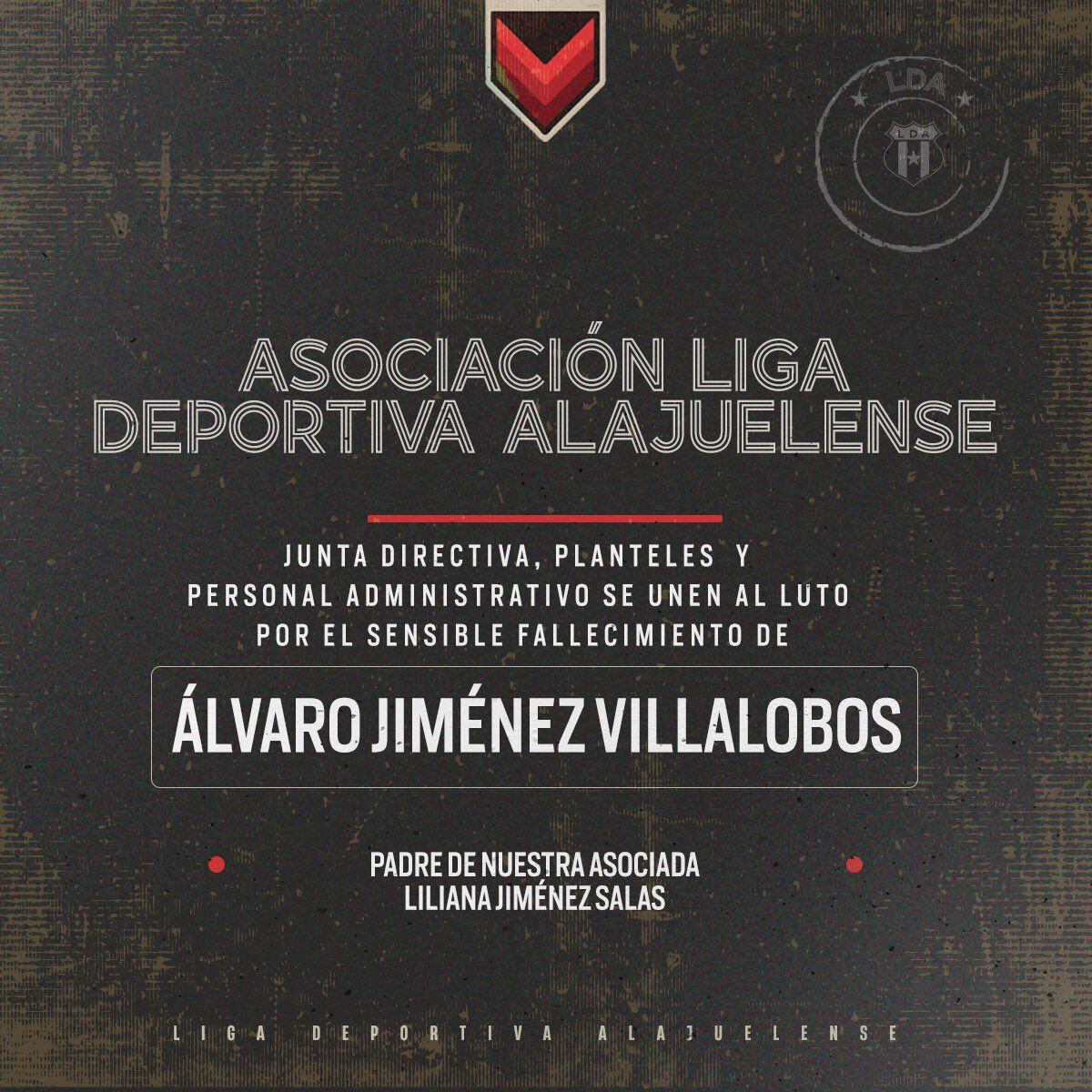 Álvaro Jiménez fue el aficionado de Liga Deportiva Alajuelense que sufrió un infarto antes del partido contra Herediano.