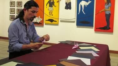 El origami y la pintura alzan vuelo en la Galería Nacional 