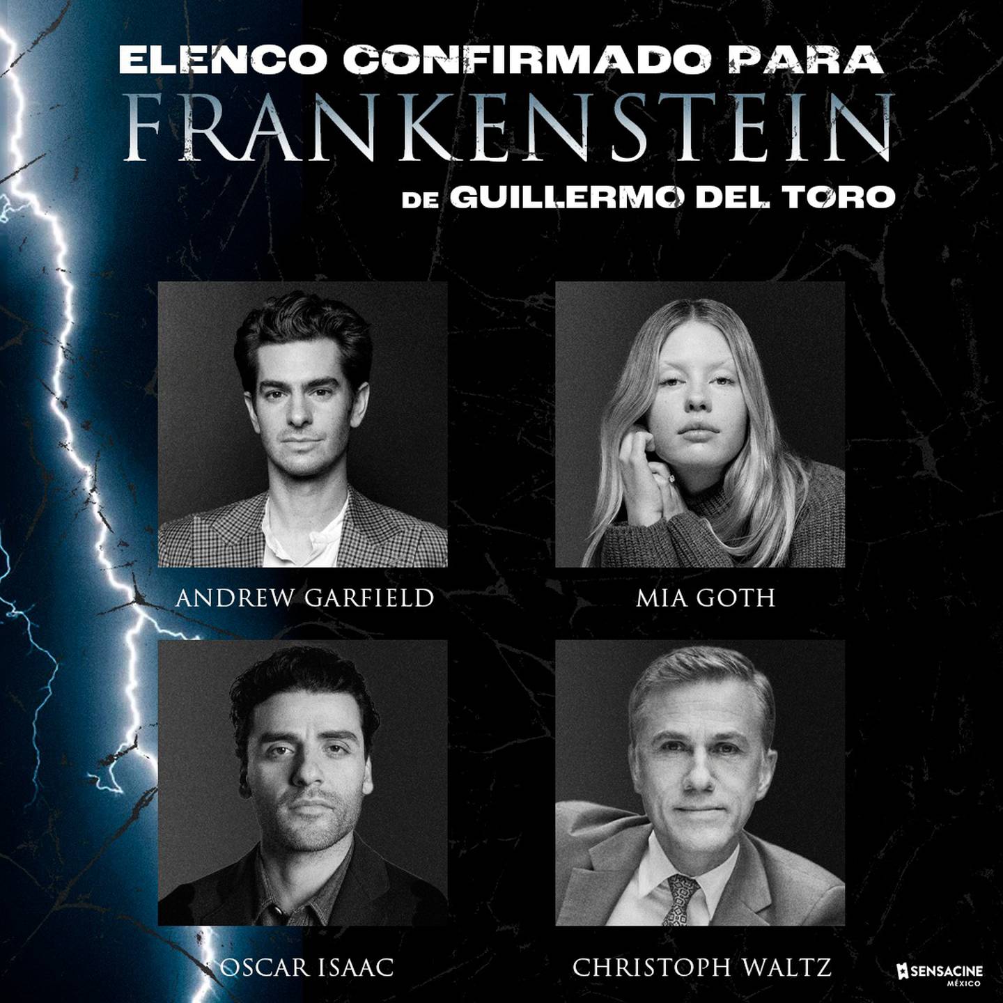 Ya está confirmado el elenco que participará en el live action de Frankenstein que sería dirigida por Guillermo del Toro para Netflix.