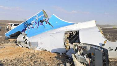 Un avión ruso con 224 personas a bordo se estrella en Egipto