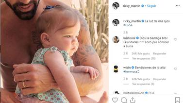 Por primera vez, Ricky Martin muestra el rostro de su hija
