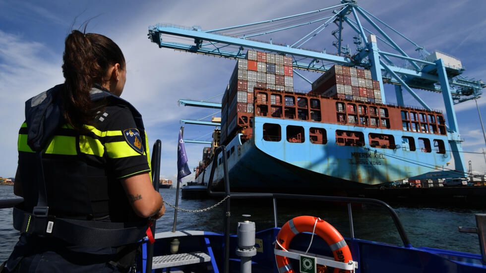 El puerto de Róterdam es uno de los principales lugares de entrada de droga a la Unión Europea. Foto: John Thys/AFP/Archivos