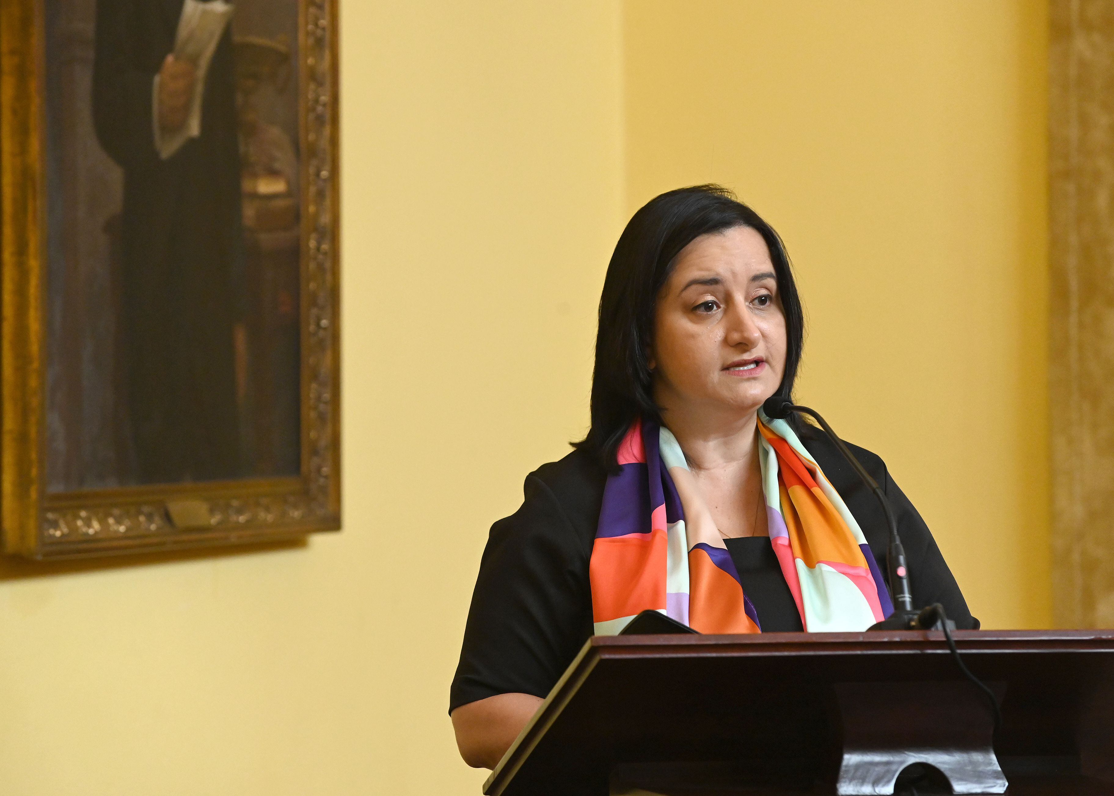 Gloriana López Fuscaldo es la presidenta ejecutiva el PANI y ministra de la Niñez y la Adolescencia desde el 8 de mayo de 2022. Foto: Albert Marín.