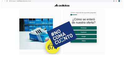 Están familiarizados doble Mira NoComaCuento: Adidas no está regalando zapatos gratis por 'su aniversario'  | La Nación