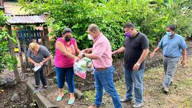 Cinco cantones afectados por lluvia requieren asistencia alimentaria de la CNE 