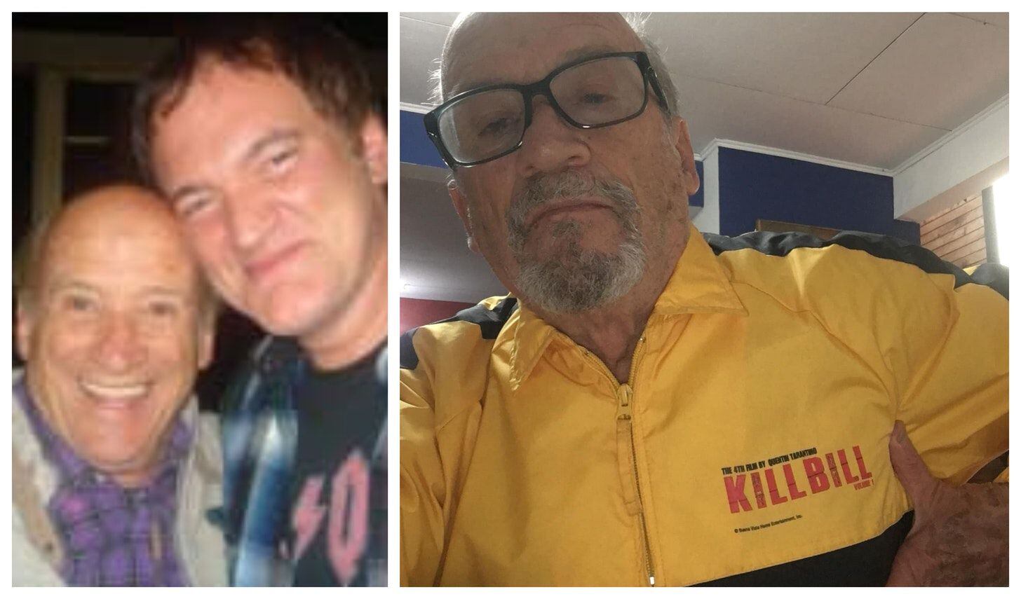 Álvaro Marenco guardó con aprecio su foto con Quentin Tarantino y también una chaqueta de la película 'Kill Bill', del mismo cineasta. Foto: Cortesía La Cuarta CR