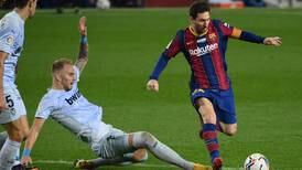 Pese a un Lionel Messi de récord, el Barcelona sigue a los tumbos