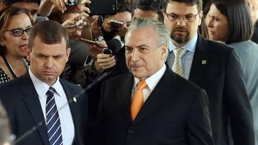 Vicepresidente de Brasil divulga 'accidentalmente' discurso que daría ante caída de Rousseff
