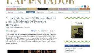 Tica Denise Duncan ganó la Muestra de Teatro de Barcelona