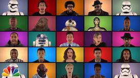 Elenco de 'Star Wars' canta a capella en 'The Tonight Show'