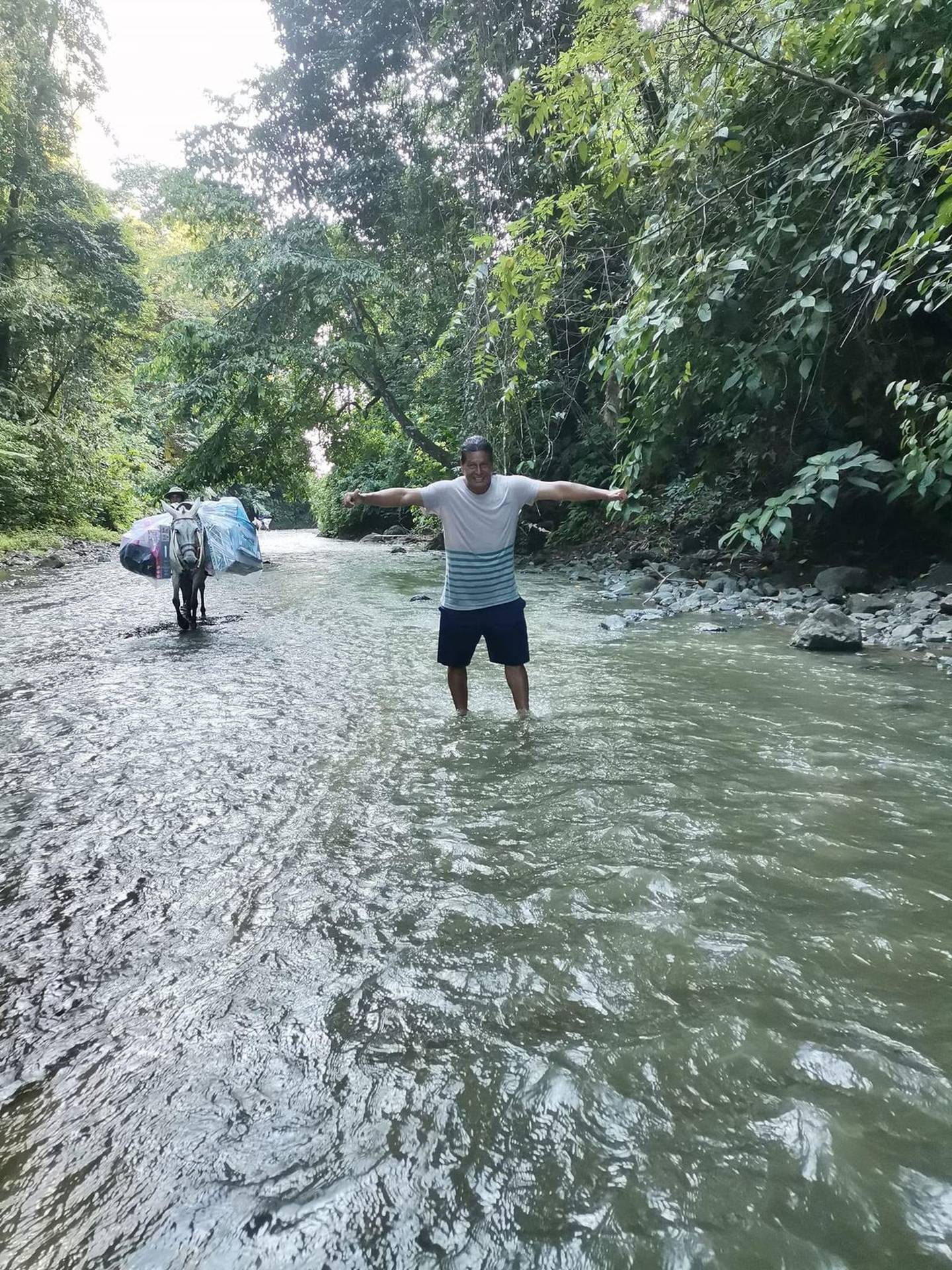 Benjamín el Indio Mayorga, disfruta mucho del río Telire. (Cortesía)